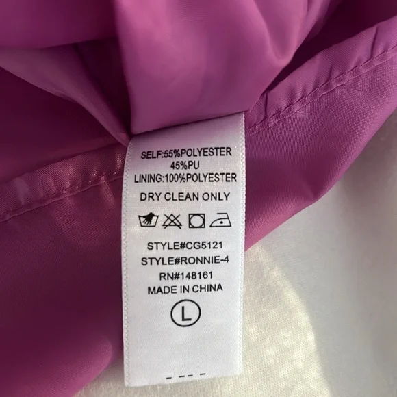 Buddy Love Dress pink faux leather size L - Picture 10 of 10